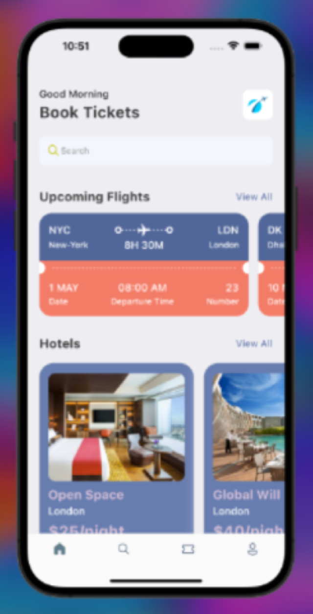 Ticket Booking App UI/UX