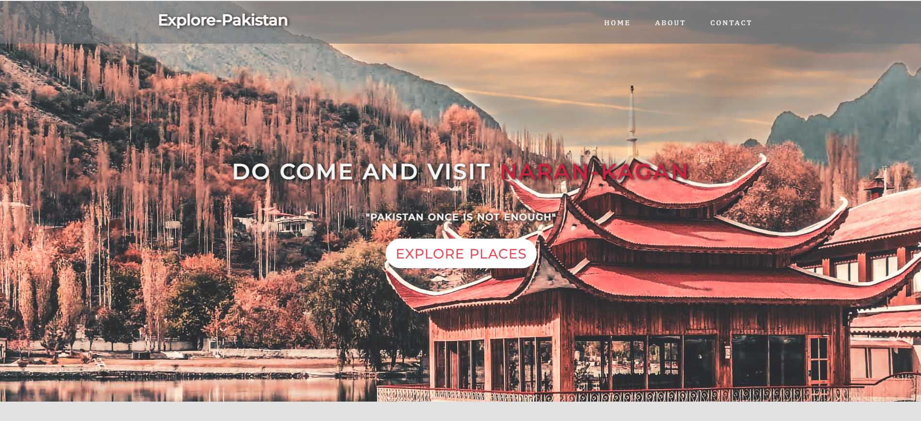 Travel Landing Page